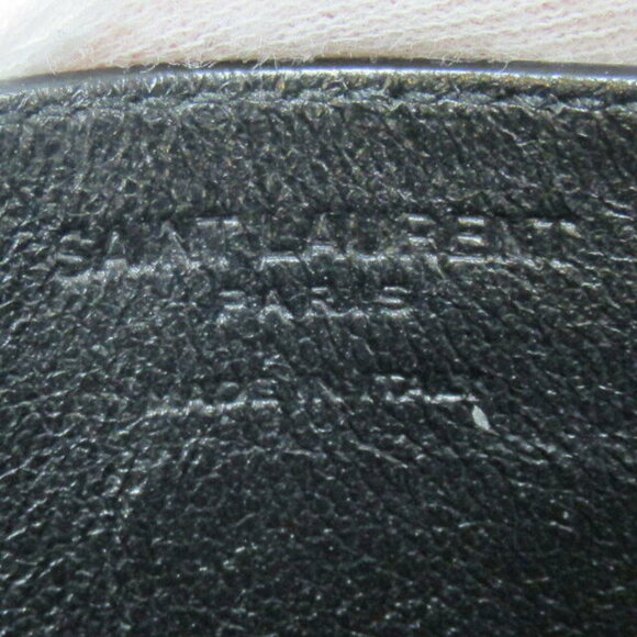 Saint Laurent Yves leather Wallet pink black or - Picture 4 of 10